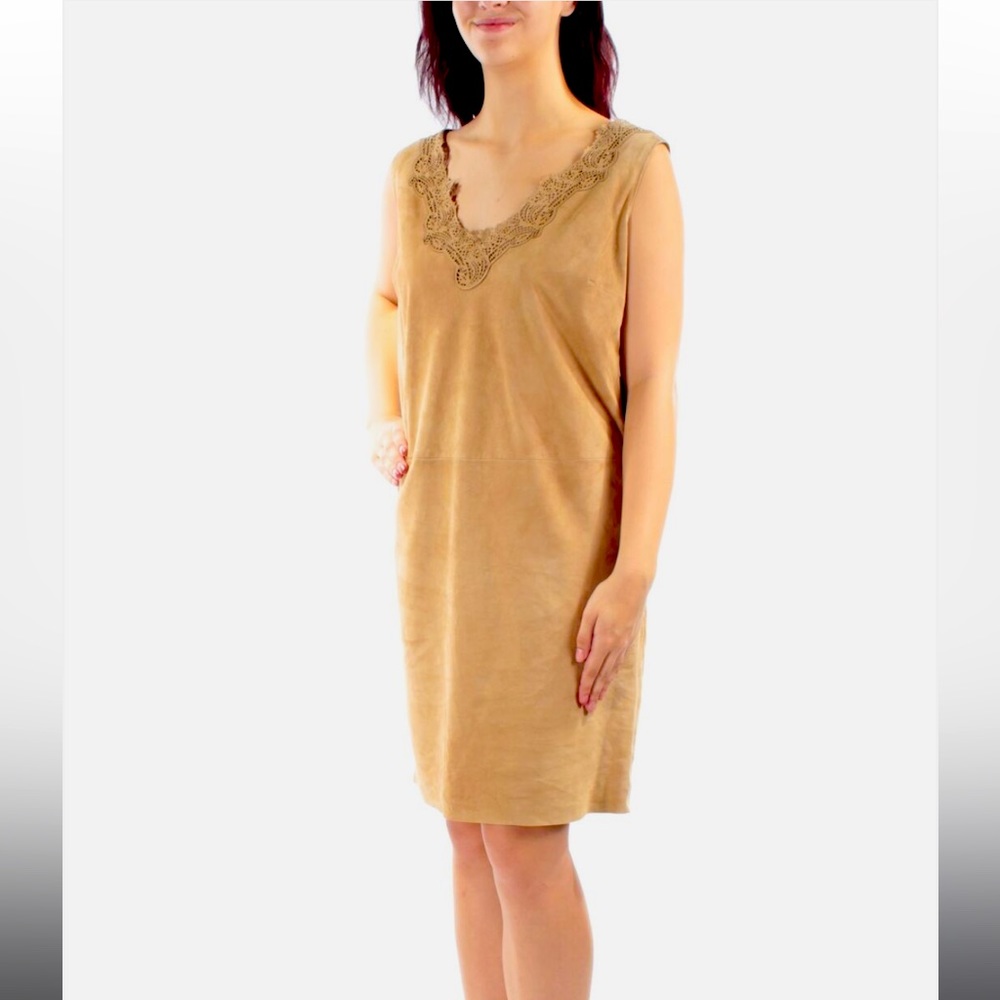 Ralph Lauren suede shift dress